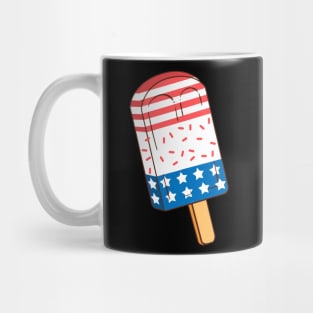 4th of July Popsicle, Red White and Blue Summer Popsicle Mug